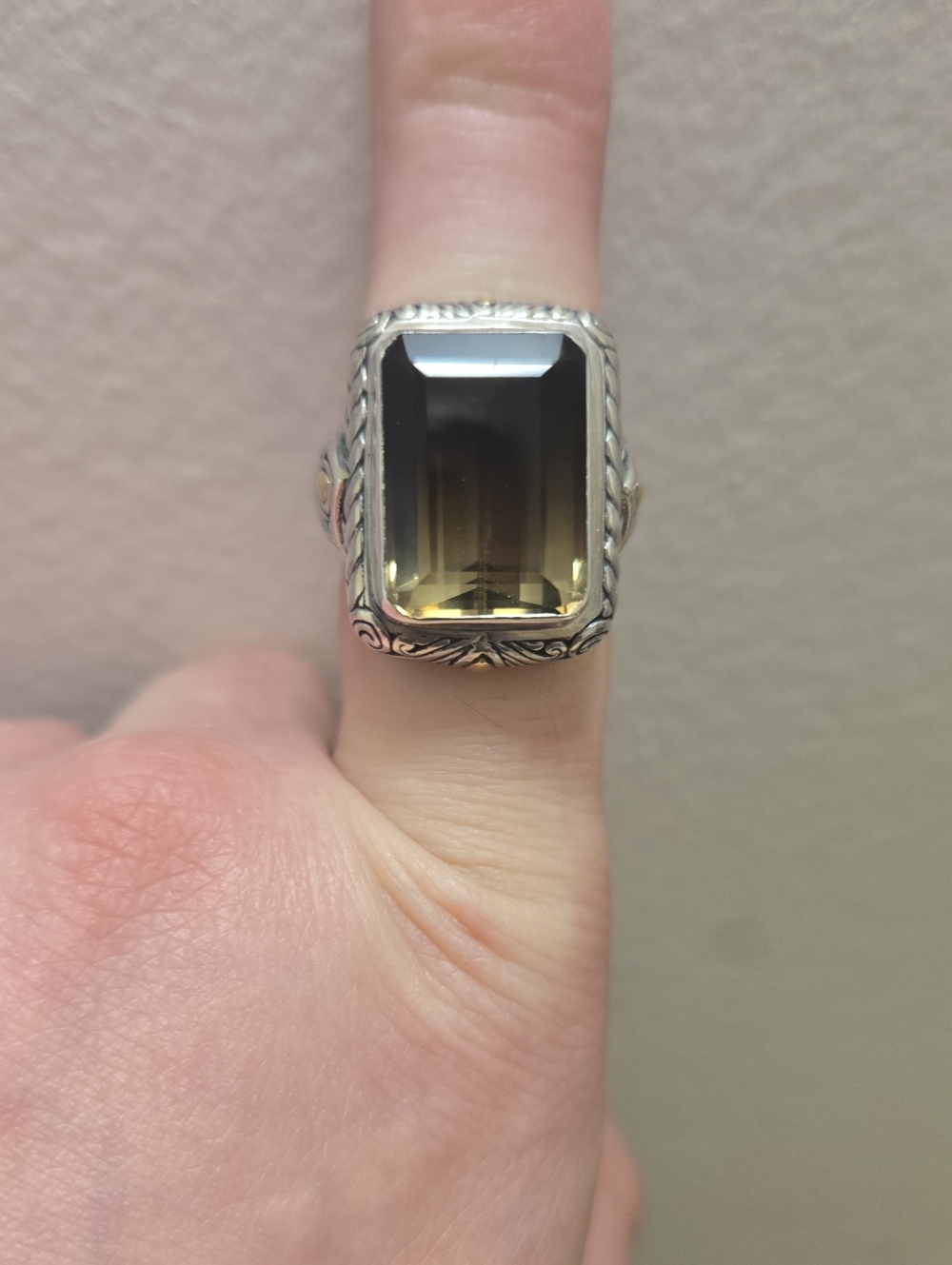 Robert Manse Bali Designs Rare Bi Colored Quartz